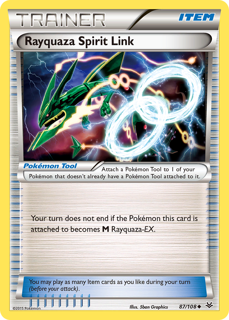 Roaring Skies Rayquaza Spirit Link #87/108